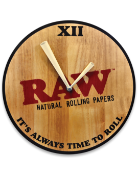 Wall Clock Wooden - Raw
